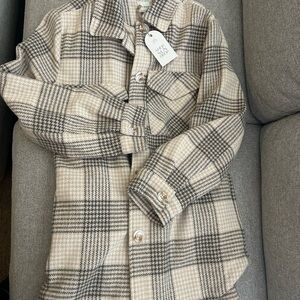 Chic Plaid Button-Up Coat